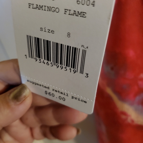 NWT Free People Skirt. Sz 8. Pink - Picture 6 of 7